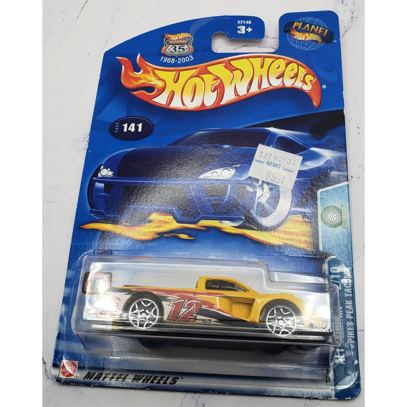 Hot Wheels 2003 Alt Terrain 2/10 Pikes Peak Tacoma Yellow With Chrome Y5 Wheels - Picture 2 of 8